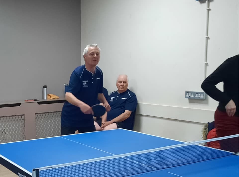 Andrew, a member of Warboys Table Tennis Club